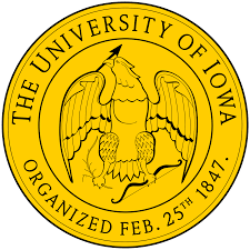 Harrison Tsimouris: The University of Iowa crest.